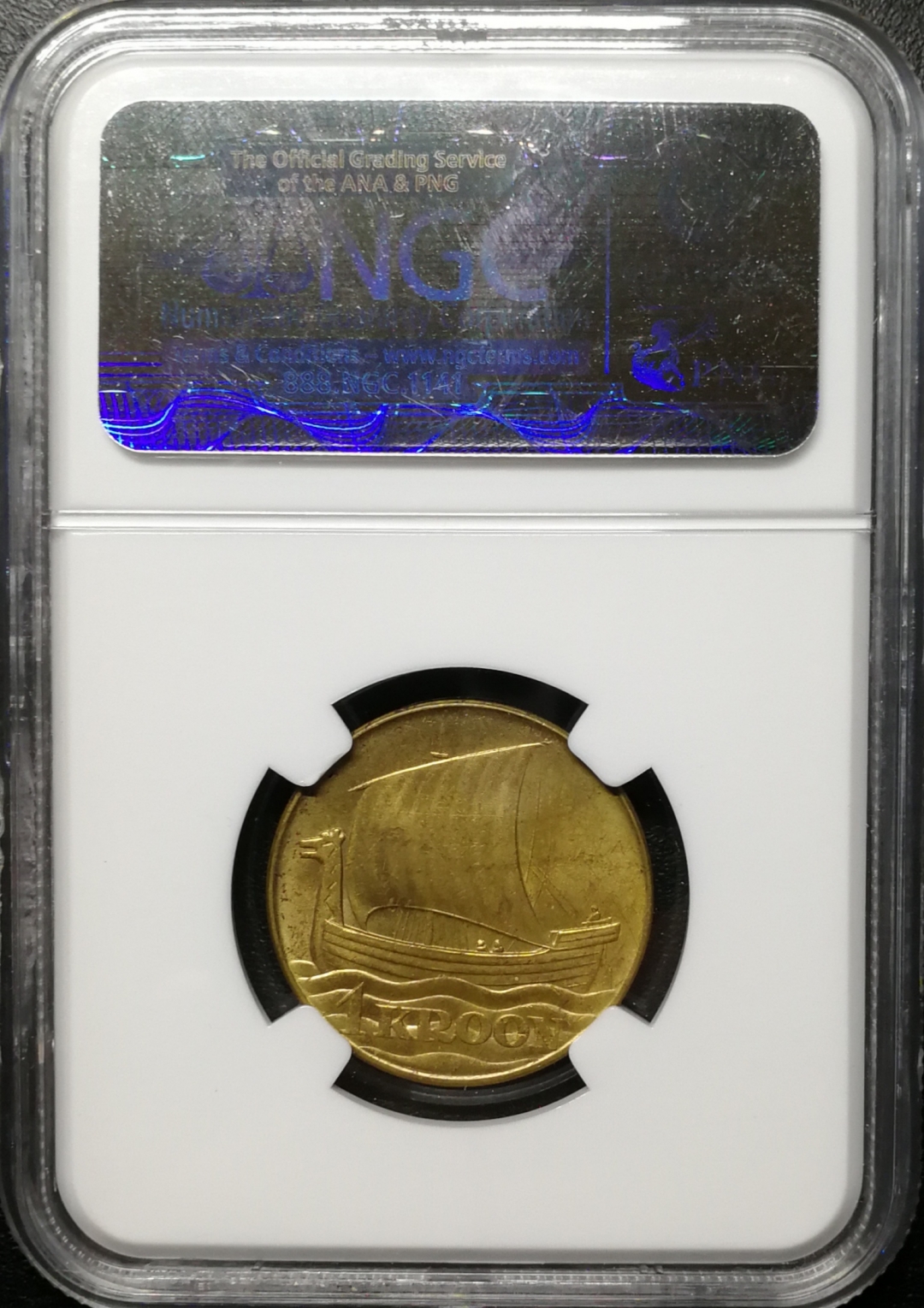 凡希社世界钱币微拍第七十五期 1934爱沙尼亚流通克朗NGC-MS62