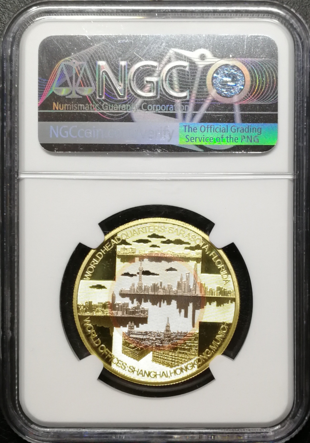 凡希社世界钱币微拍第七十五期 NGC成立三十年三金属纪念章NGC-PF70