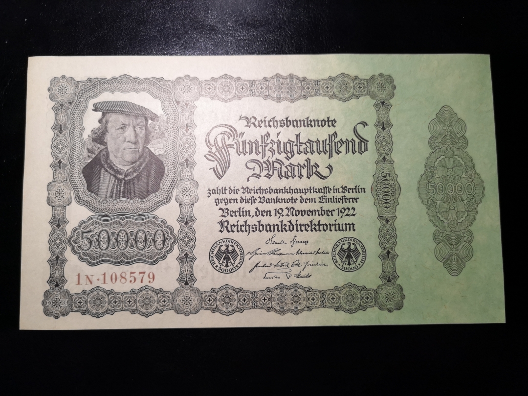 《外钞收藏家》第六十二期拍卖目录 老版德国 纸币 四张 au 及unc-品相