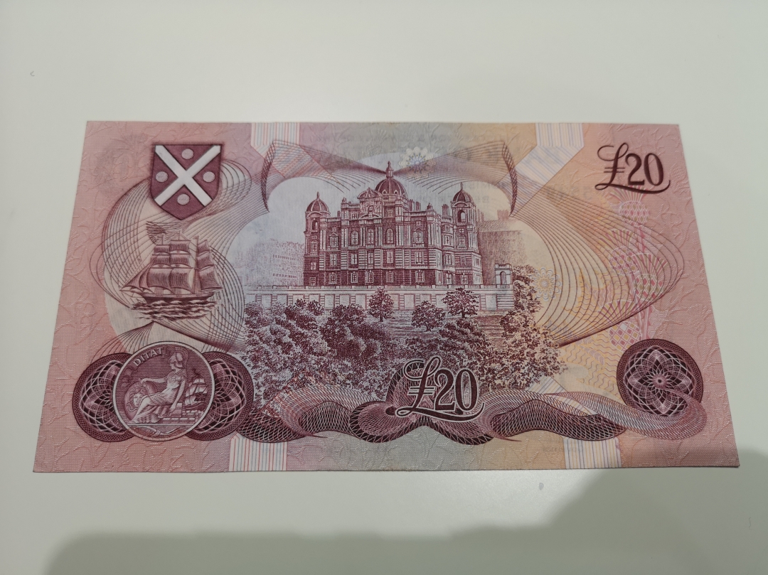 《外钞收藏家》第六十二期拍卖目录 苏格兰1987年20镑 vf品相