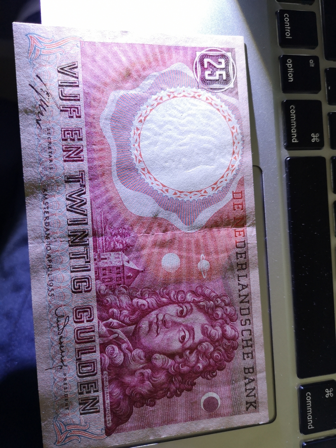 《外钞收藏家》第六十二期拍卖目录 荷兰1955年25盾  au