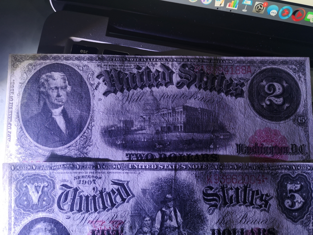 《外钞收藏家》第六十二期拍卖目录 1917年2美元  大票 vf品相