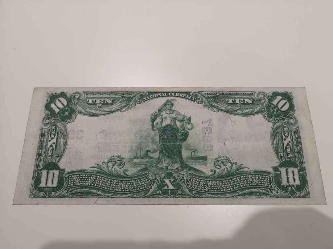 《外钞收藏家》第六十二期拍卖目录 1908年10美元 大票 vf品相