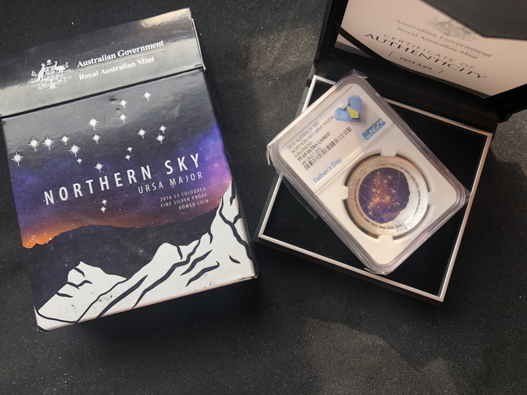 【随心拍】现代金银币拍卖第五期 【澳大利亚】北星空第二枚大熊座精制银币