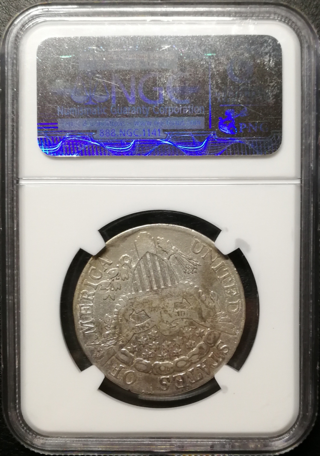 凡希社世界钱币微拍第七十五期 1806美国50分NGC-VFD少见品种