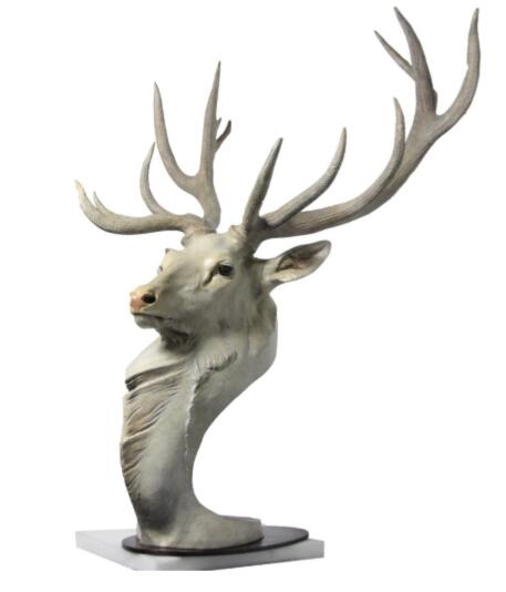 雕塑与币章 鹿头