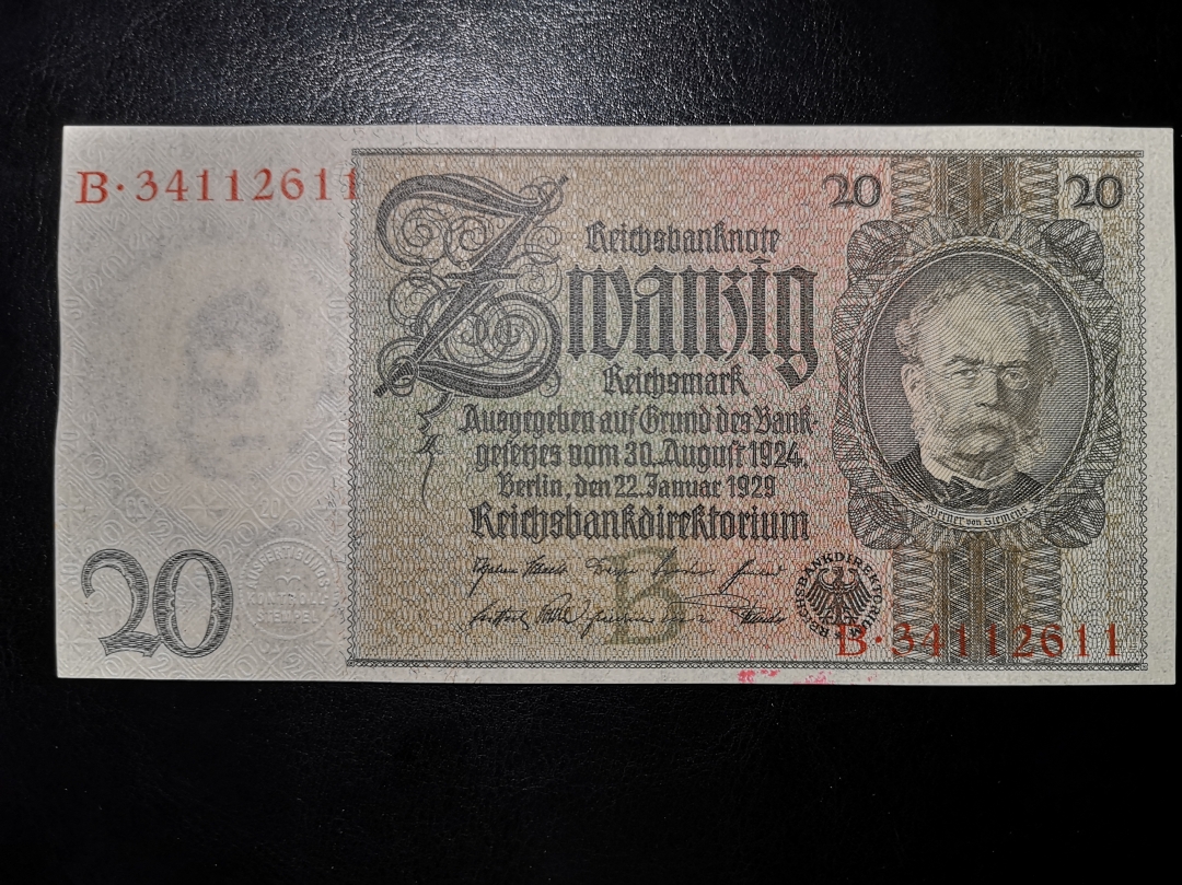 《外钞收藏家》第六十二期拍卖目录 老版德国 纸币 四张 au 及unc-品相