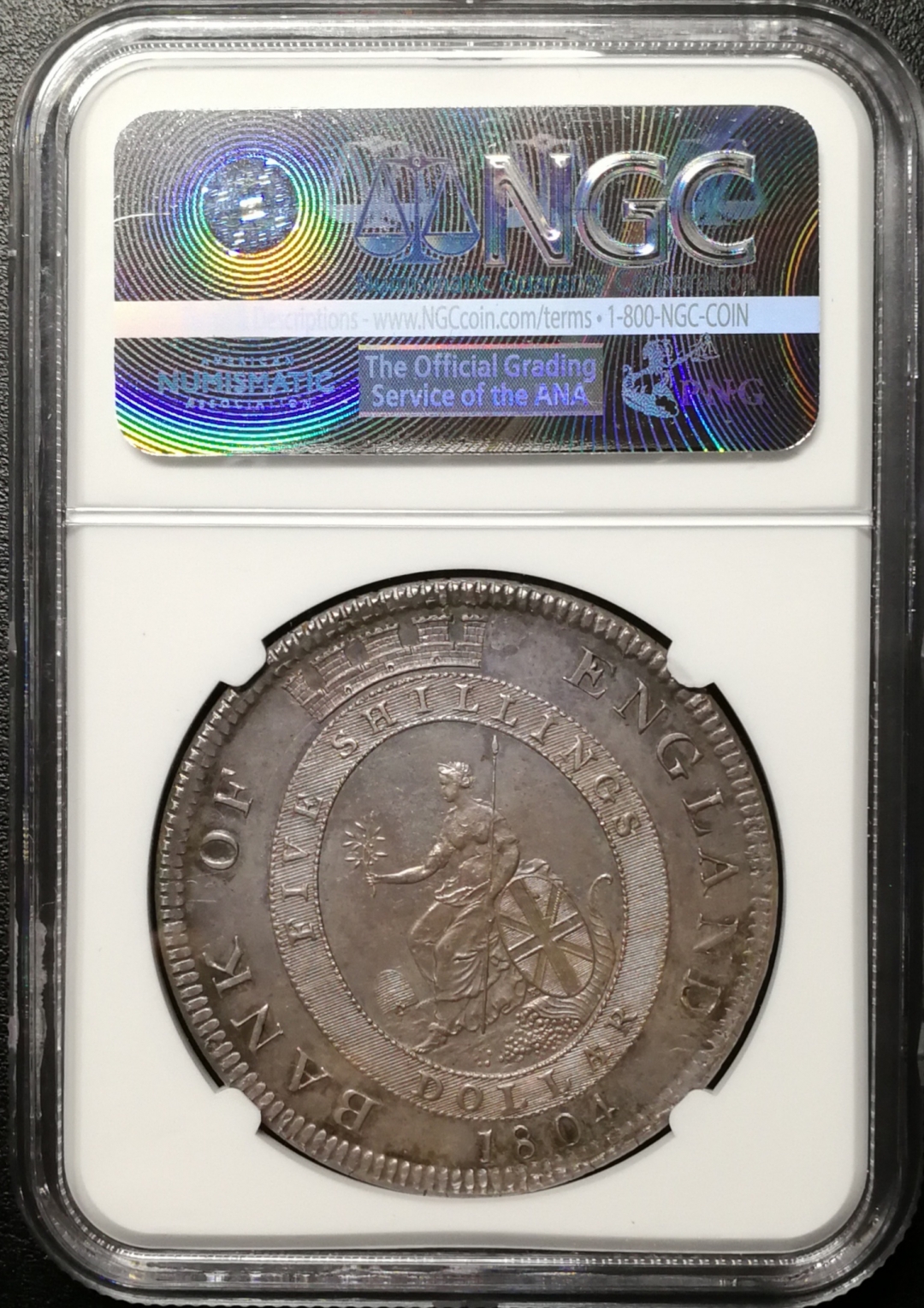 凡希社世界钱币微拍第七十五期 1804英格兰银行DOLLAR大银NGC-MS64五彩收藏级