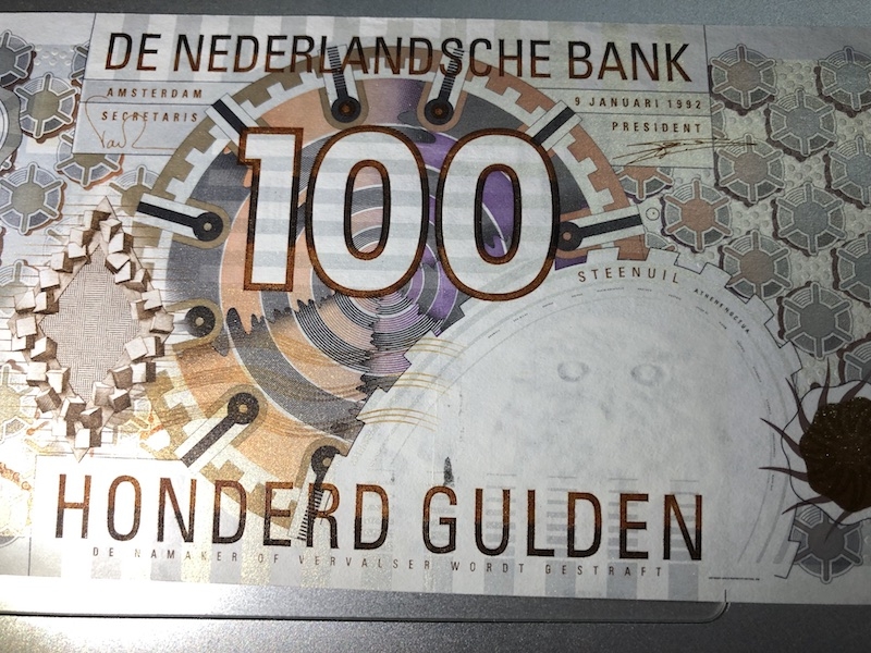 收藏联盟第七十五期拍卖 荷兰齿轮版100盾 AU中折