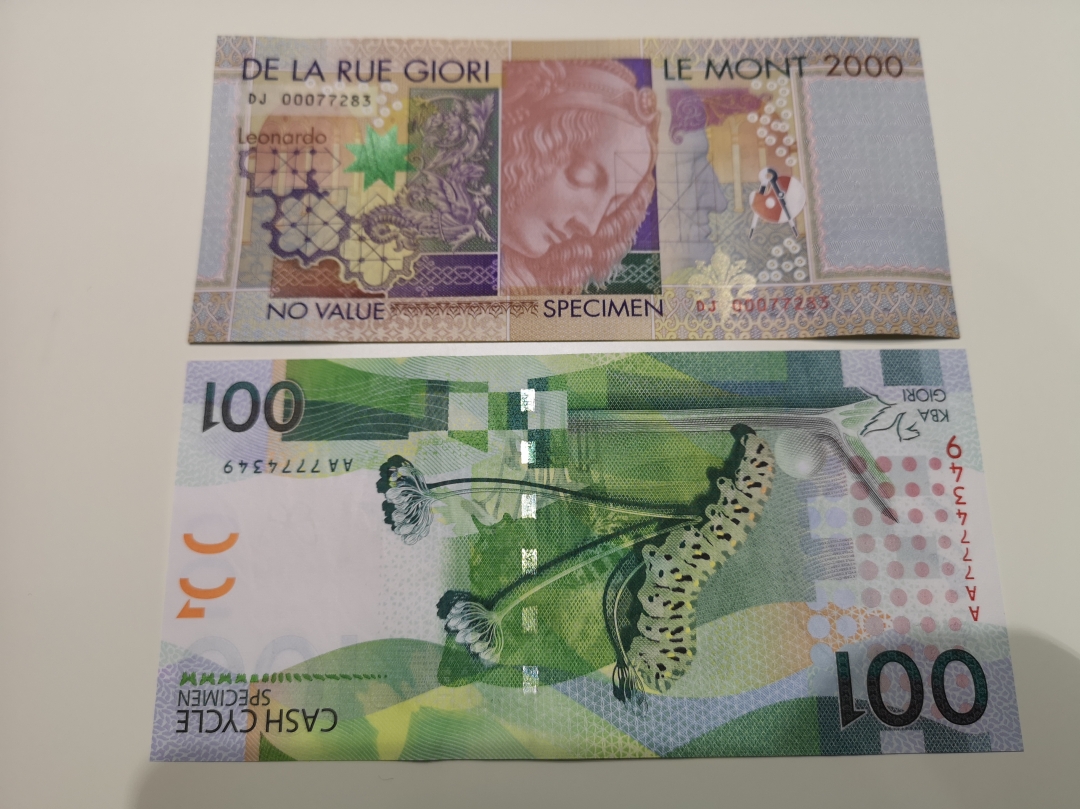 《外钞收藏家》第六十二期拍卖目录 达芬奇和蝴蝶测试钞  unc