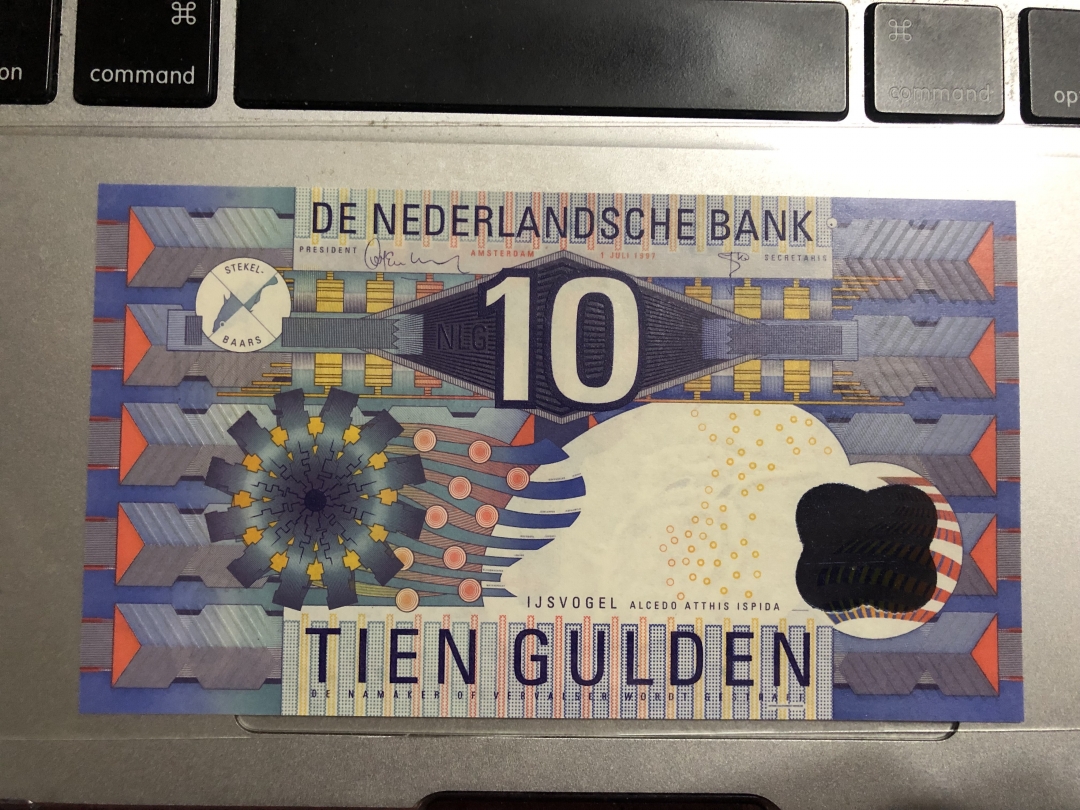 收藏联盟第七十五期拍卖 荷兰齿轮版10盾 UNC