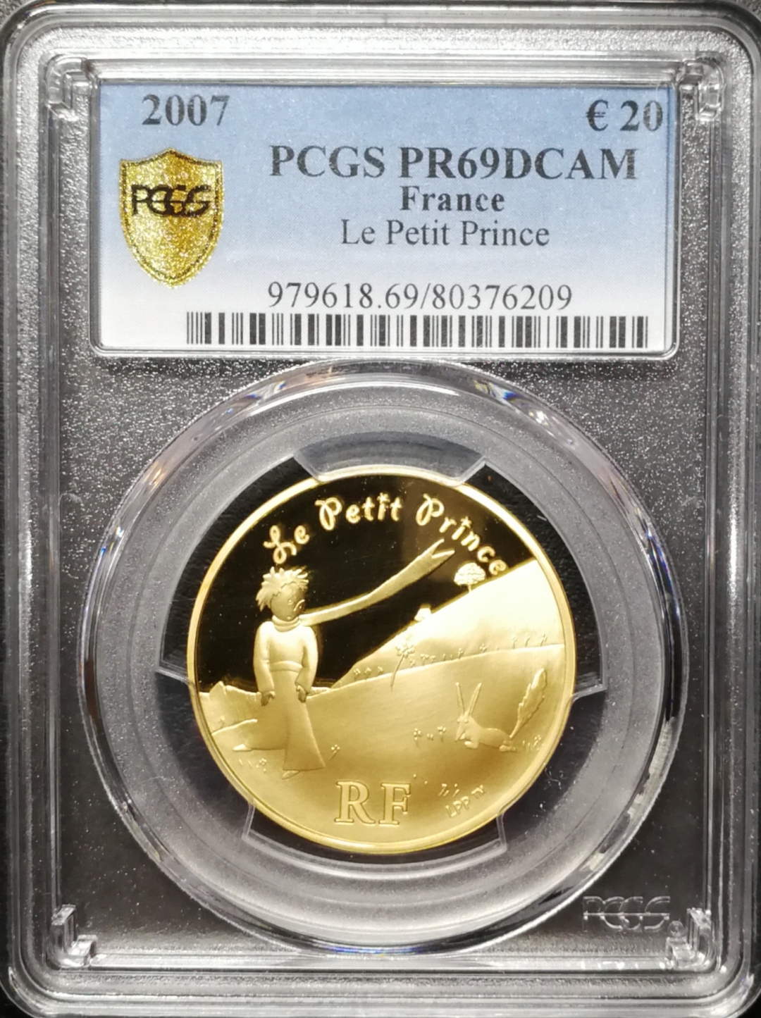 凡希社世界钱币微拍第七十五期 2007法国小王子金币PCGS-PF69DCAM