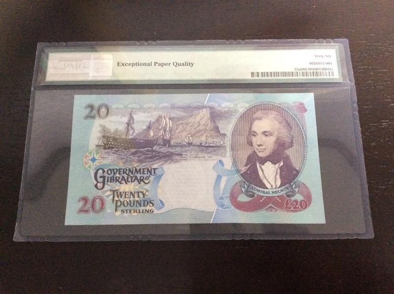 收藏联盟第七十六期拍卖 直布罗陀2006年20镑 PMG66E