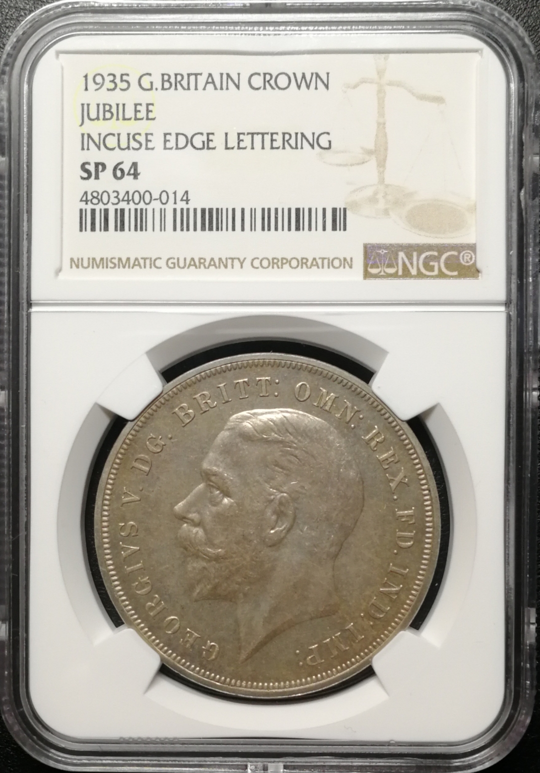 凡希社世界钱币微拍第七十六期 1935乔五木马马剑NGC-SP64