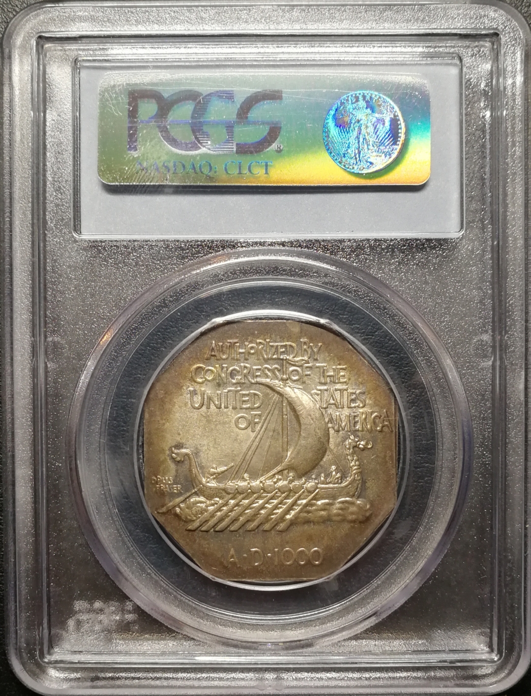 凡希社世界钱币微拍第七十六期 挪威移民美洲纪念银章PCGS-MS64