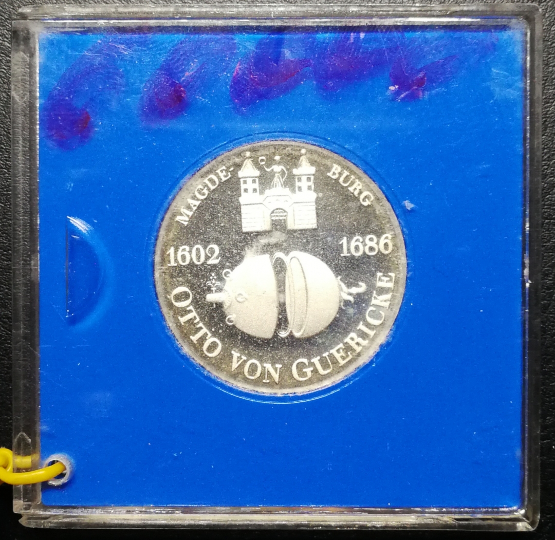 凡希社世界钱币微拍第七十六期 1977东德奥塔冯格里克10马克PROOF原盒铅封