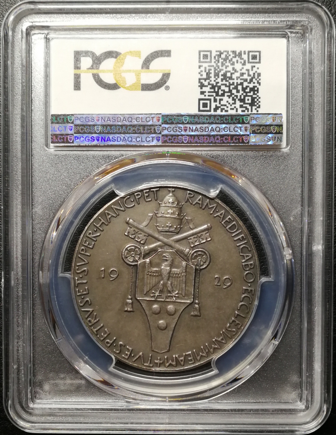 凡希社世界钱币微拍第七十六期 1929梵蒂冈银章PCGS-SP63