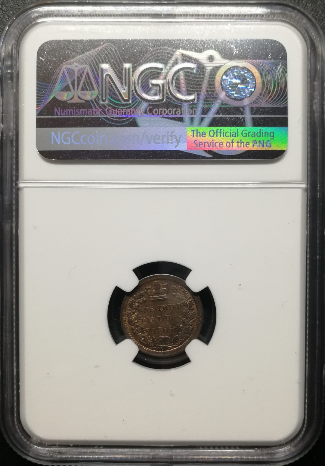 凡希社世界钱币微拍第七十六期 1866英国1/3法新NGC-MS63