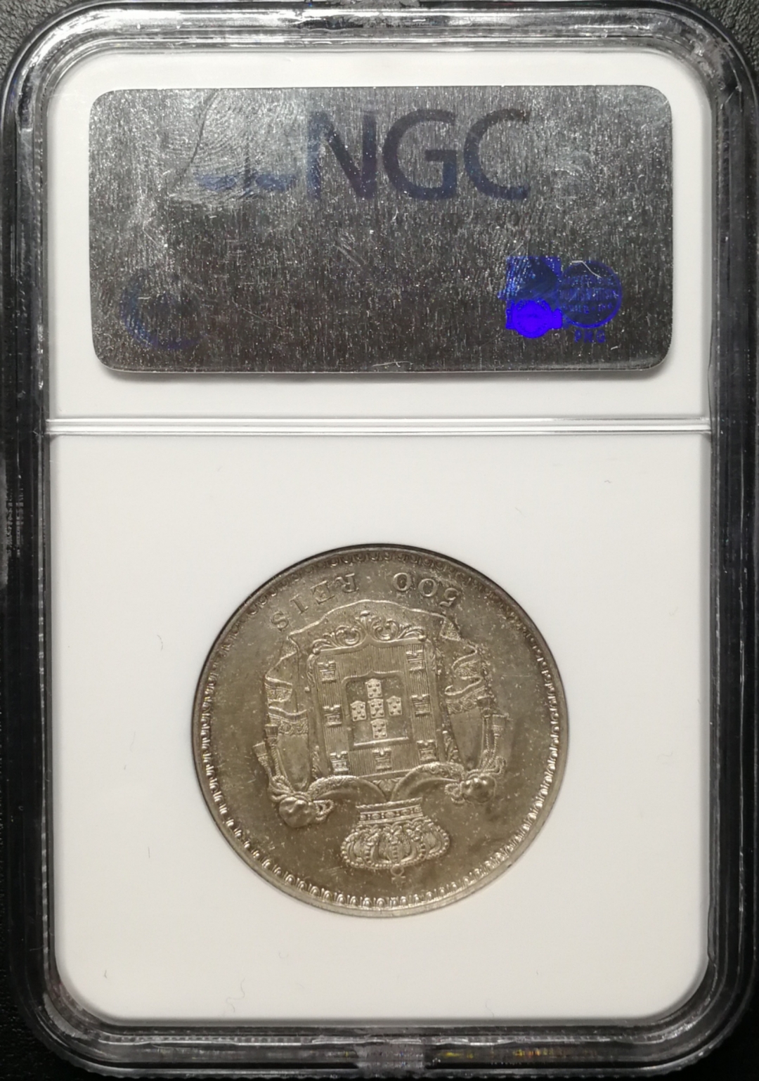 凡希社世界钱币微拍第七十六期 1846葡萄牙玛丽二世500REIS NGC-MS61