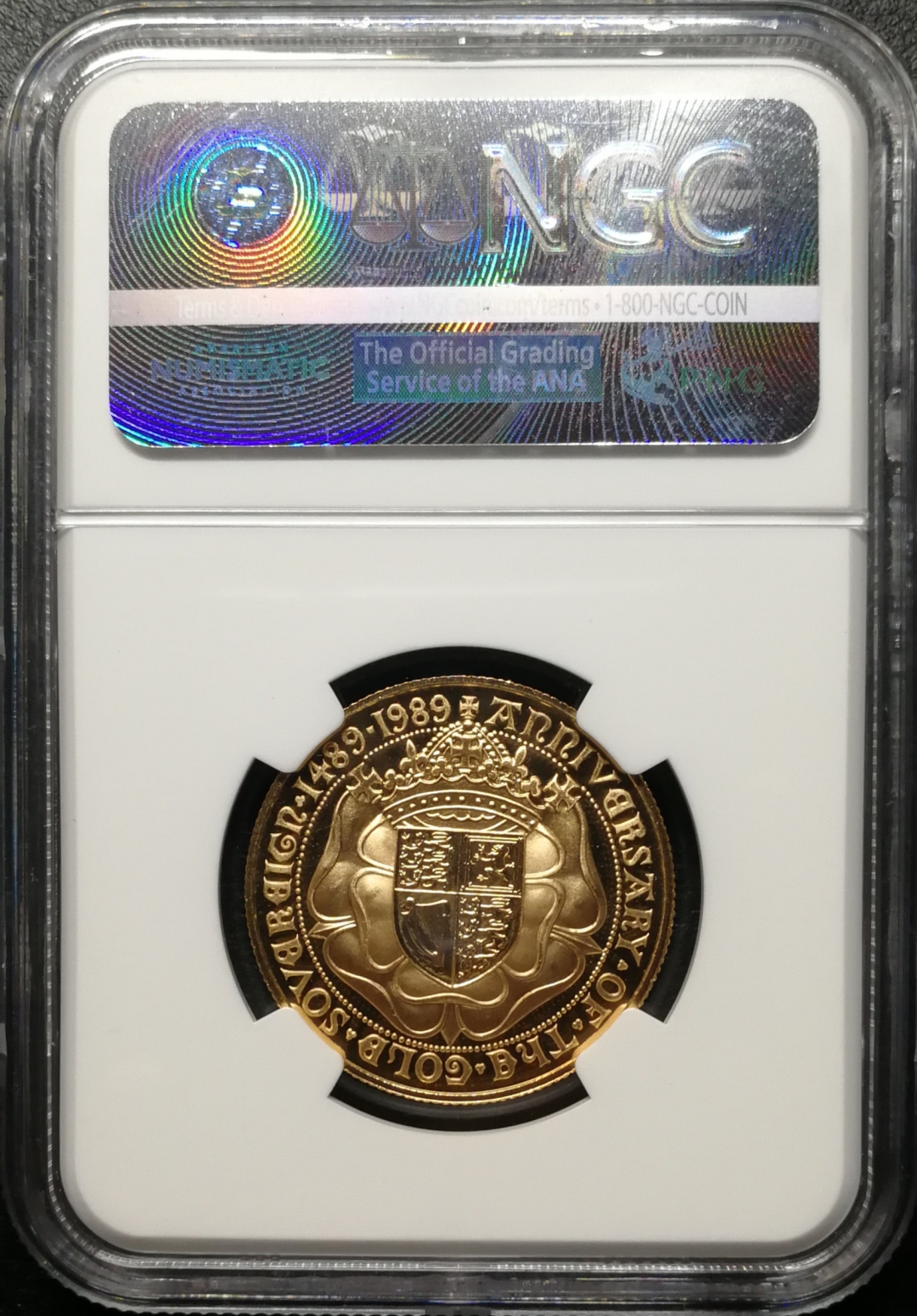 凡希社世界钱币微拍第七十六期 1989英国2索维林纪念金币NGC-PF67UC