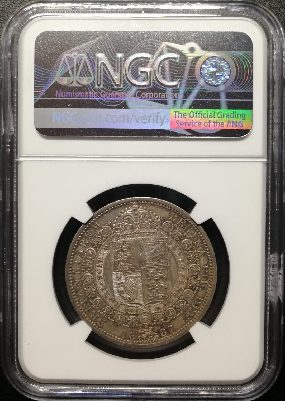 凡希社世界钱币微拍第七十六期 1887老维高冠1/2克朗NGC-MS61