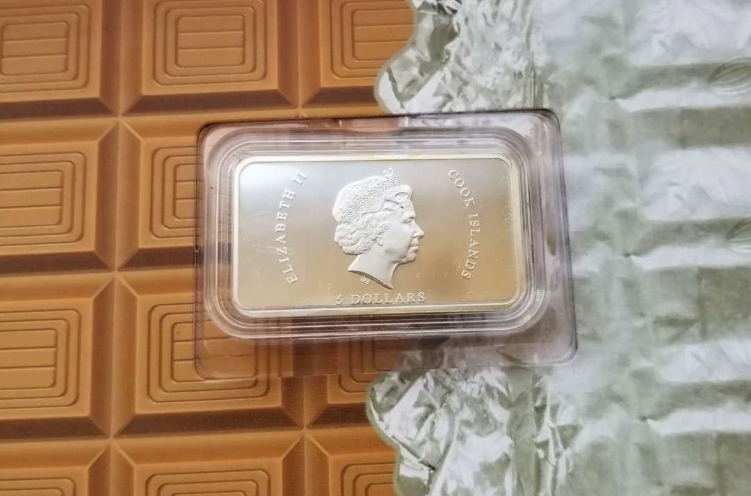 【随心拍】现代金银币拍卖第七期 库克2014年巧克力带香味彩色银币