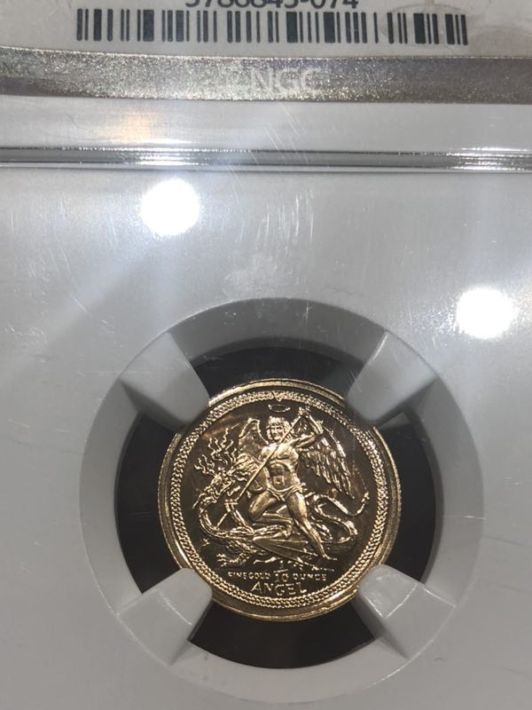 【随心拍】现代金银币拍卖第八期 1/10盎司金币马恩岛天使战龙图