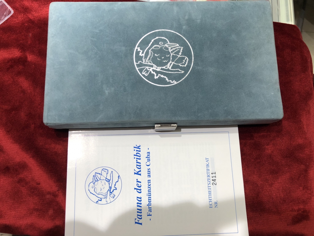 【随心拍】现代金银币拍卖第八期 稀少~古巴1996年彩色动物精制银币