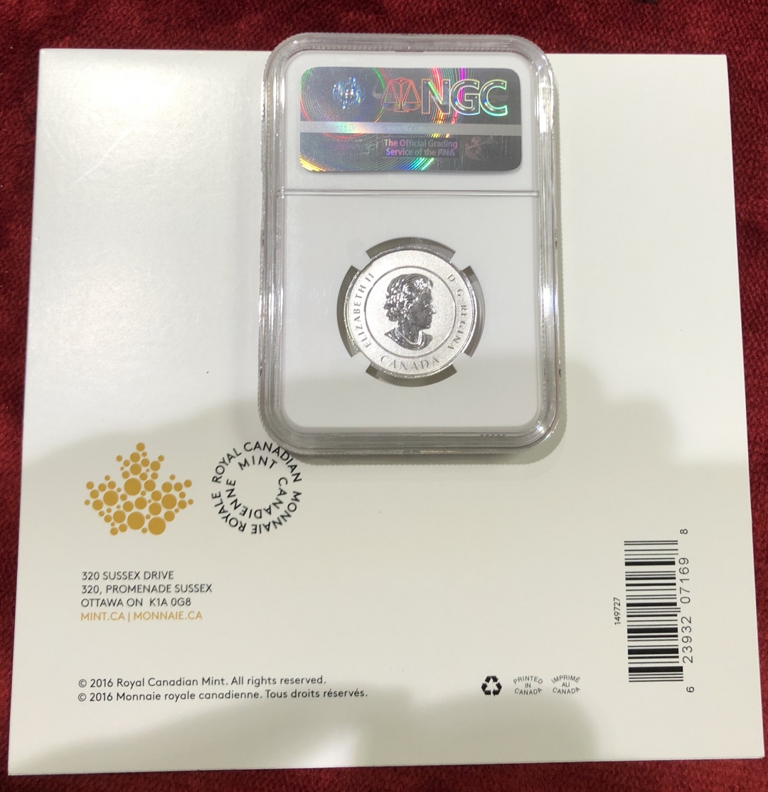 【随心拍】现代金银币拍卖第八期 加拿大2016 20FOR20 恐龙银币