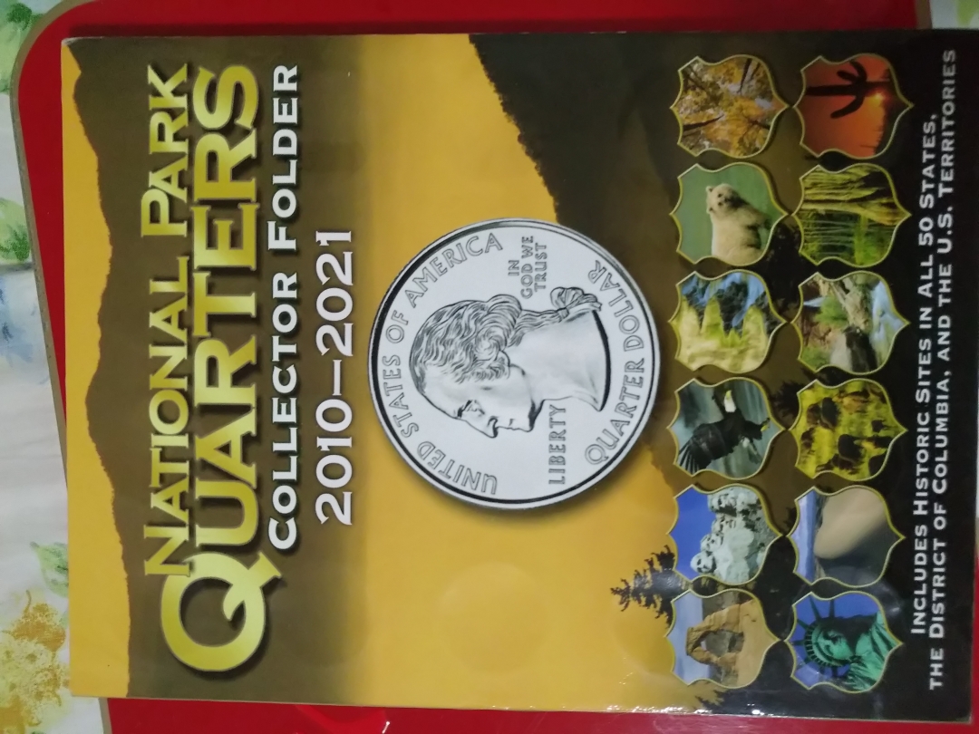 【鲸贝乐淘】第来号拍卖 【硬币册】美国国家公园币空册，带两枚币