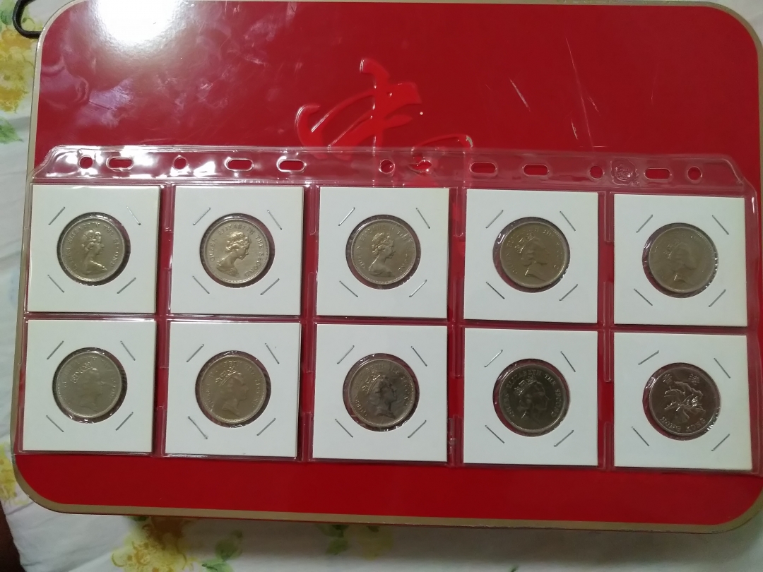 【鲸贝乐淘】第来号拍卖 【港币】回归前历年1元老港币，流通精美品