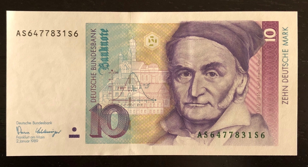 收藏联盟第七十八期拍卖 德国1991年10马克 UNC