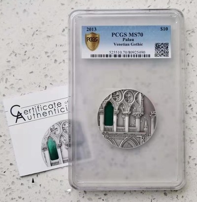 【随心拍】现代金银币拍卖第九期 - PCGS70-帕劳2013年蒂凡尼艺术银币