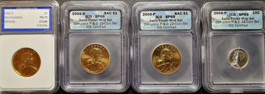 凡希社世界钱币微拍第七十八期 美元硬币评级币四件