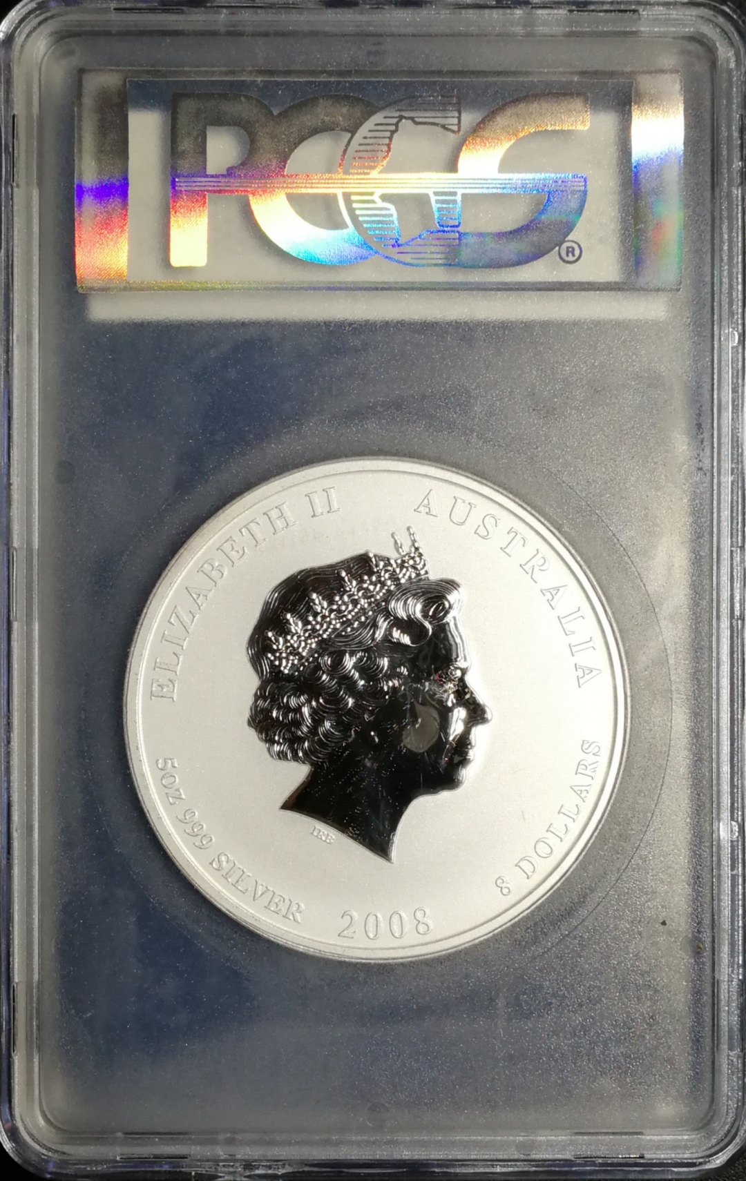 凡希社世界钱币微拍第七十八期 2008澳大利亚5盎司彩银鼠PCGS-MS68