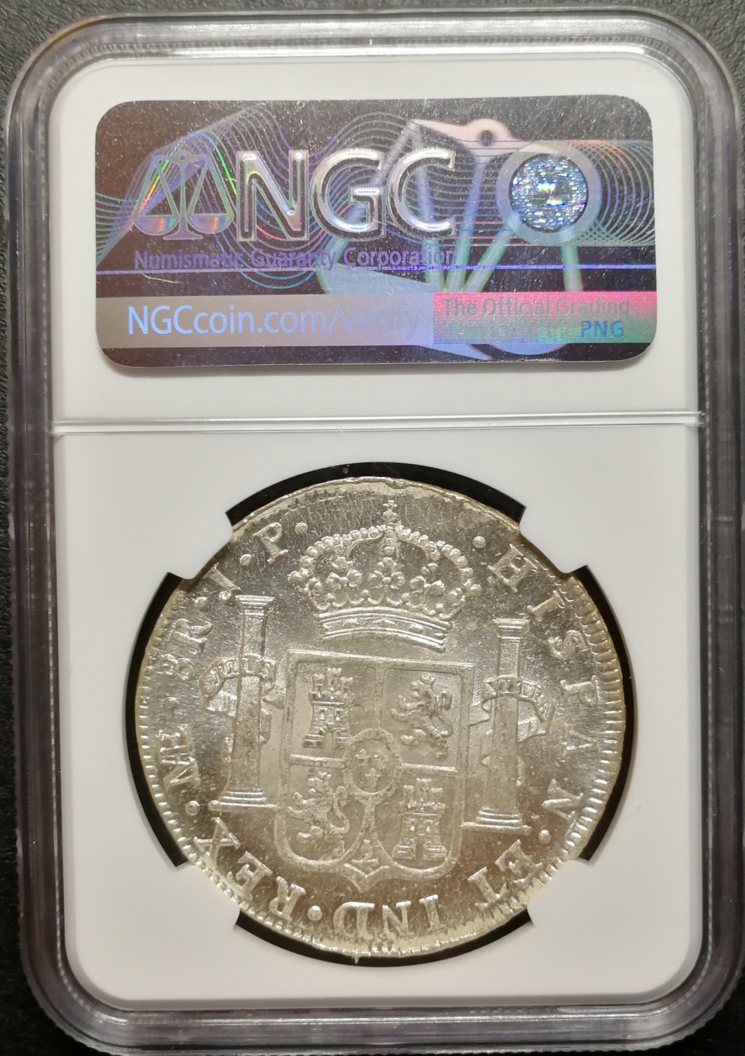 凡希社世界钱币微拍第七十八期 1804秘鲁卡四双柱NGC-MS63