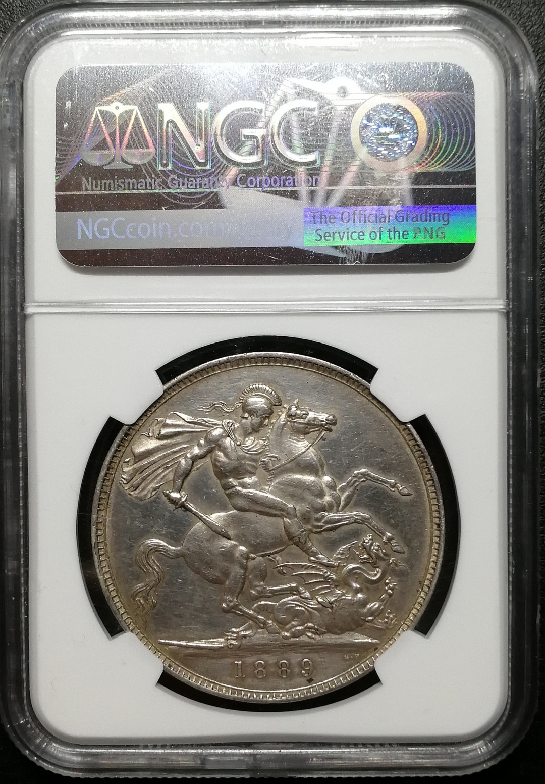 凡希社世界钱币微拍第七十八期 1889英国高冠马剑NGC-UNCD