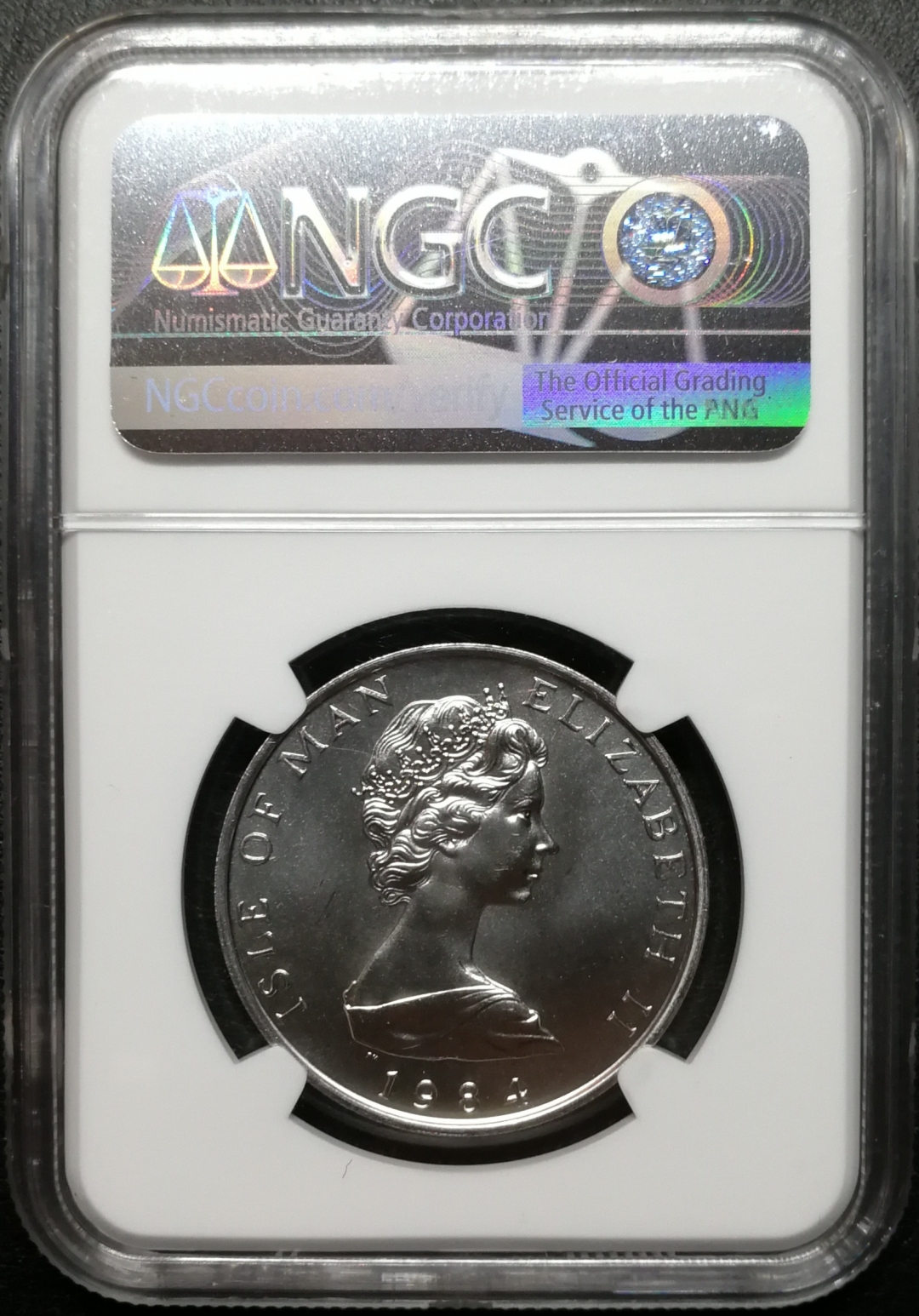 凡希社世界钱币微拍第七十八期 1984马恩岛维京帆船NGC-MS68白金一盎司