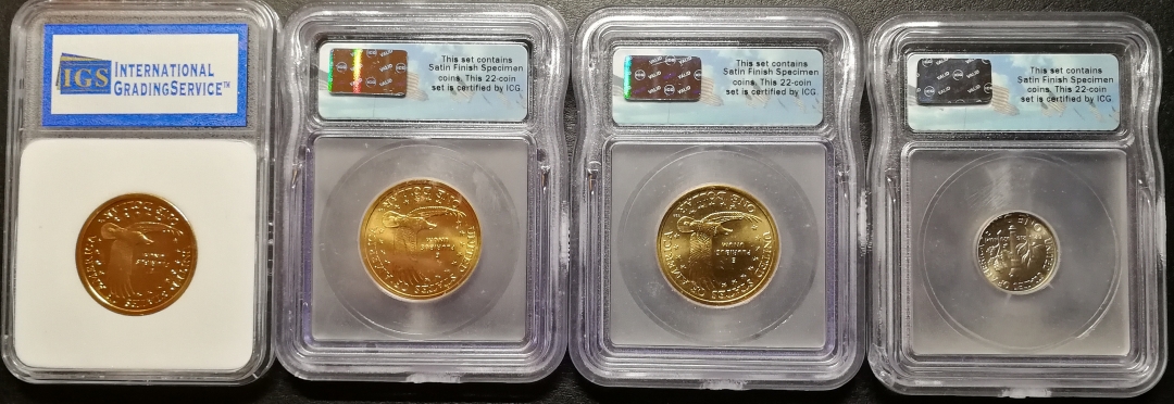 凡希社世界钱币微拍第七十八期 美元硬币评级币四件