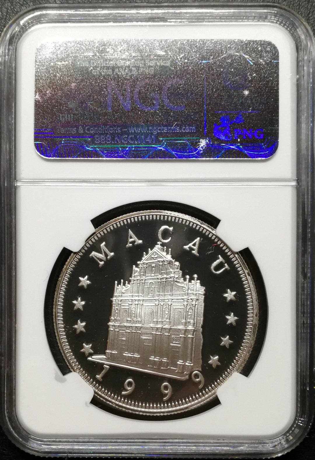 凡希社世界钱币微拍第七十八期 1999澳门兔年100元NGC-PF68UC