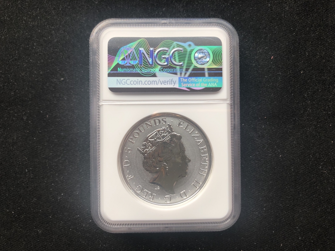 【随心拍】现代金银币拍卖第十期 英国神兽系列金雀花王朝ngc69
