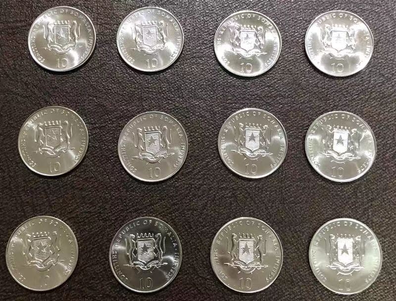 【随心拍】现代金银币拍卖第十期 索马里2000年十二生肖币一套