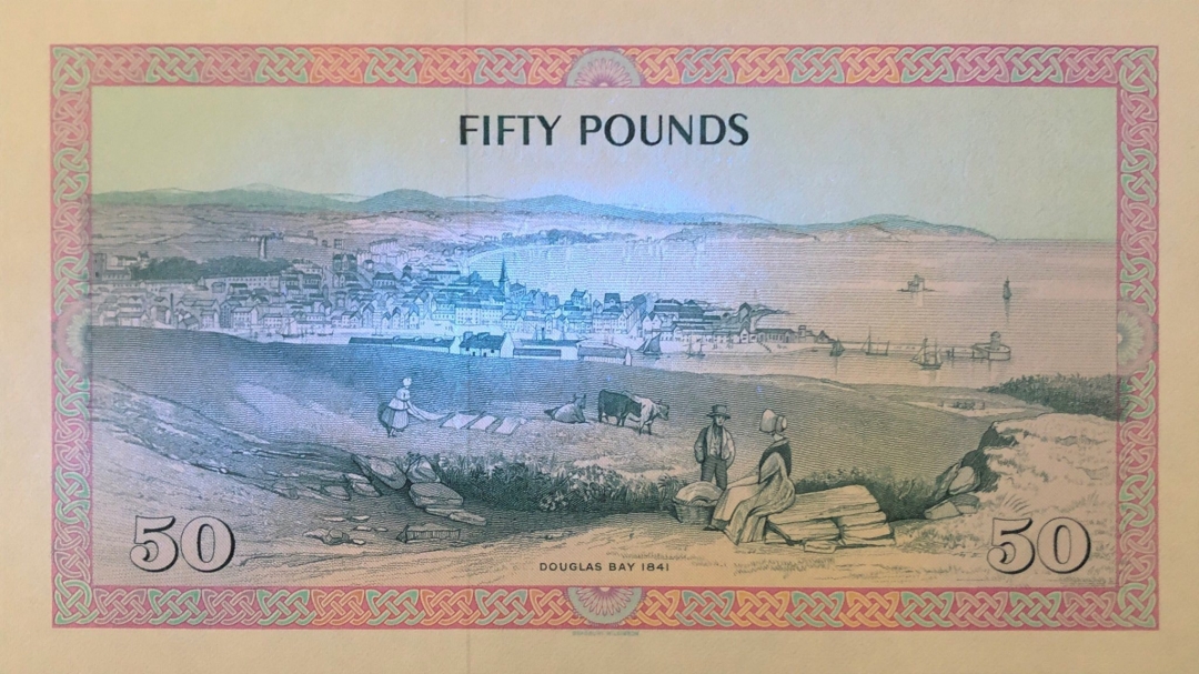 收藏联盟第七十九期拍卖 马恩50镑 UNC S/N:083715