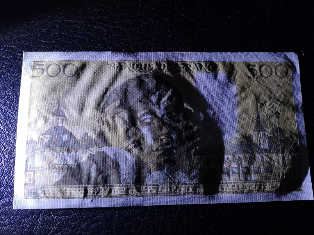 《外钞收藏家》第六十四期拍卖 法国倒二版500法郎  近全新 大票 