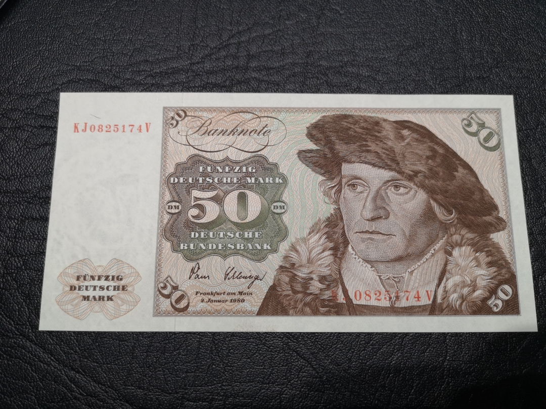 《外钞收藏家》第六十四期拍卖 西德1980年50马克 全新unc