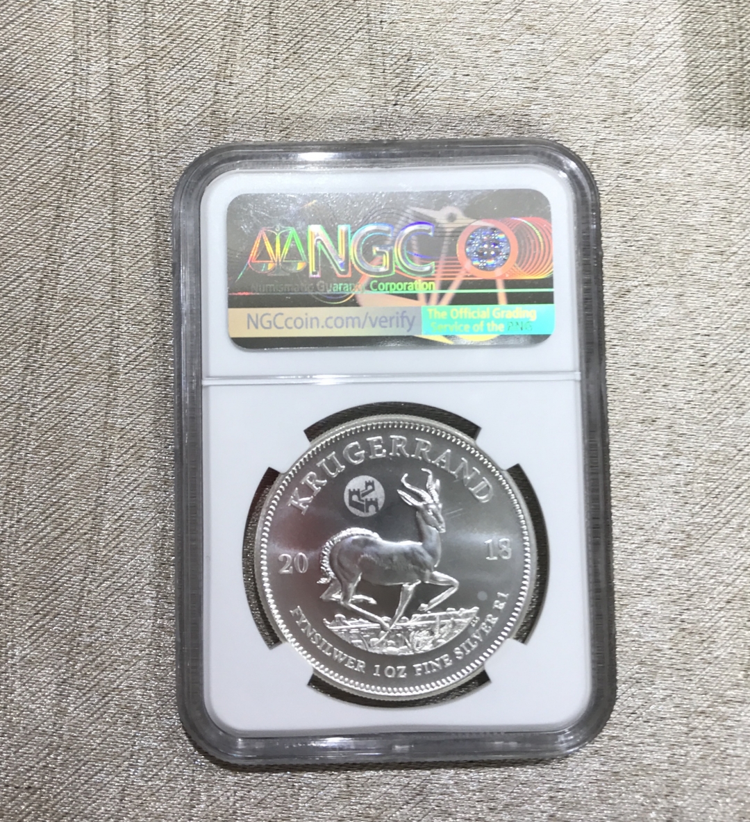 【随心拍】现代金银币拍卖第十期 南非克罗格长城私印银币