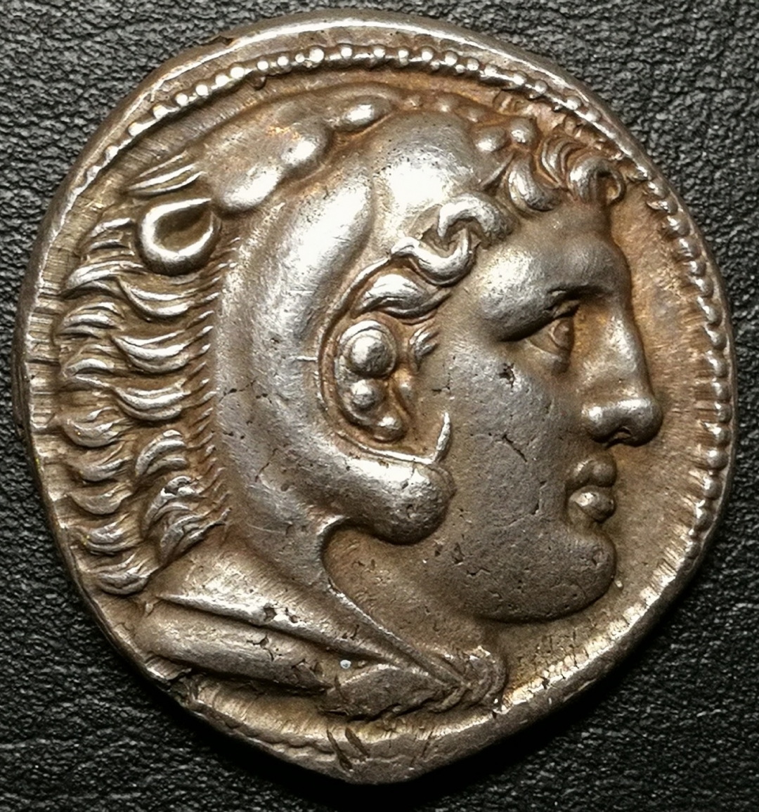 凡希社世界钱币微拍第七十九期 古希腊亚历山大四德拉克马银币极美品