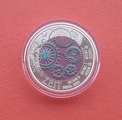 S&S Numismatic世界钱币-拍卖第1期 - 奥地利2016年 时间 25欧元银+铌双色纪念币 盒证齐全