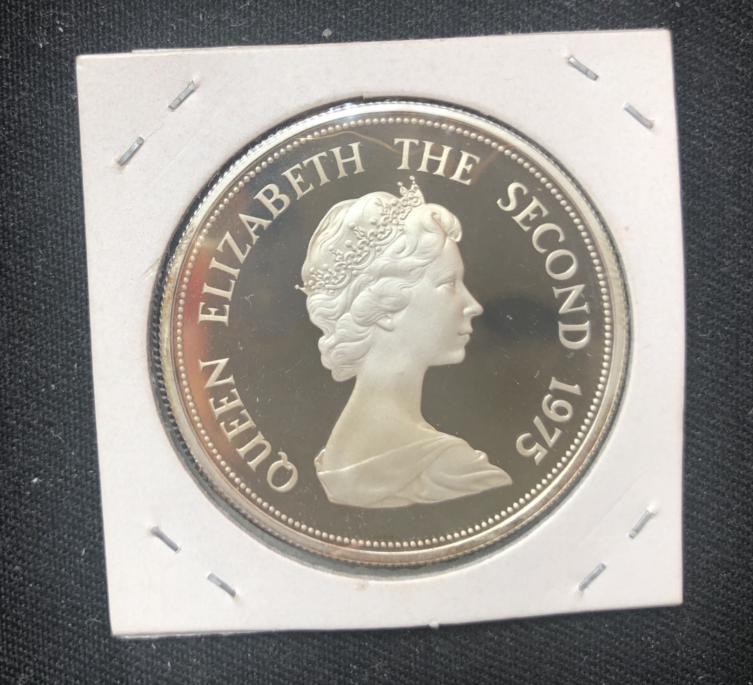 【币观天下】第六十期拍卖 【毛里求斯】1975年蝴蝶精制银币