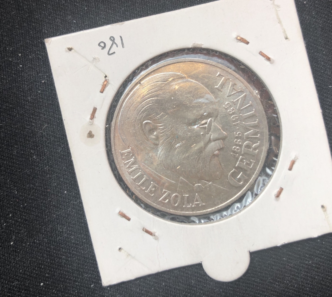 【币观天下】第六十期拍卖 【法国】1985年100法郎银币 纪念左拉-《萌芽》作成100周年